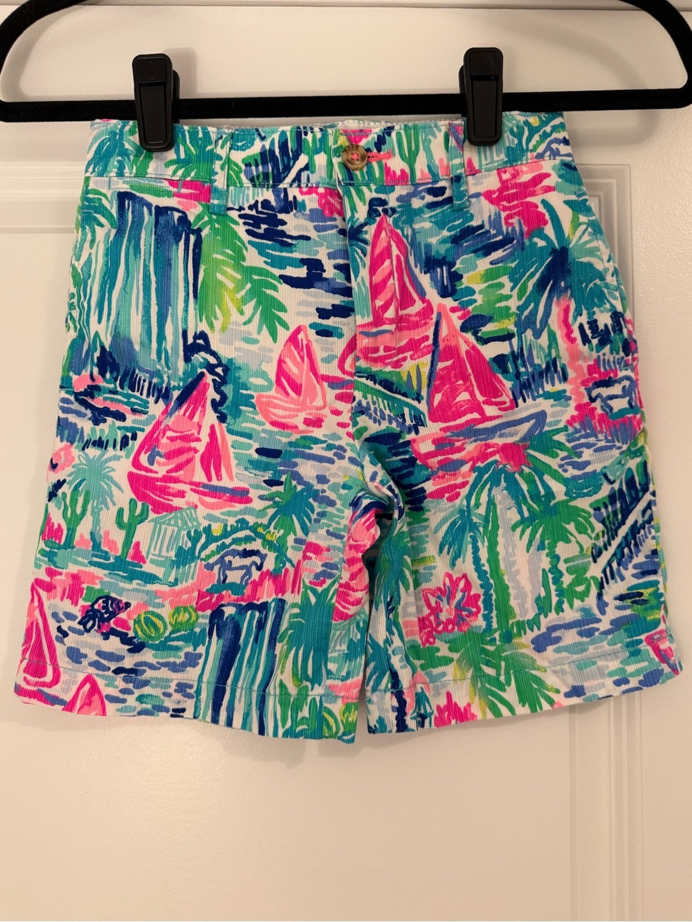 Lilly Pulitzer Boys Beaumont Shorts Salt in the Air Sz 6 6.25 Inch Inseam NWOT